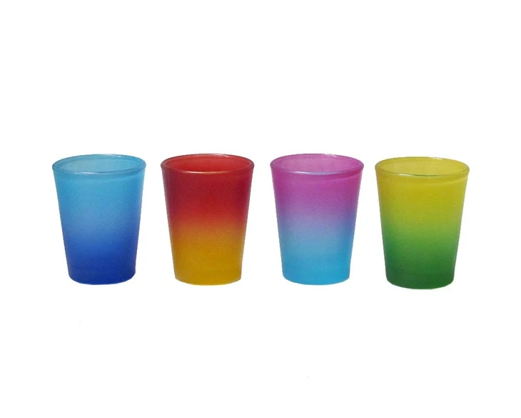 Contrast-colored Frosted Shot Glass Mug factory